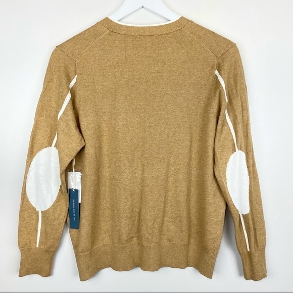 π
ΊCOURT & Rowe Victoria Tan Cardigan Sweater Size Small - Picture 6 of 9